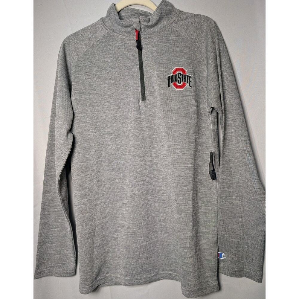 Champion Men's Ohio State Buckeyes Quarter Zip Pullover Size Small (621)